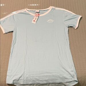 Lonsdale Women's Light Blue Short Sleeve Tee
